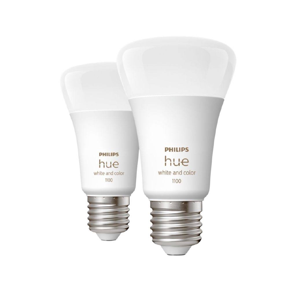 Philips Hue Smart Bulb 11W A60 E27 White & Colour (Twin Pack)
